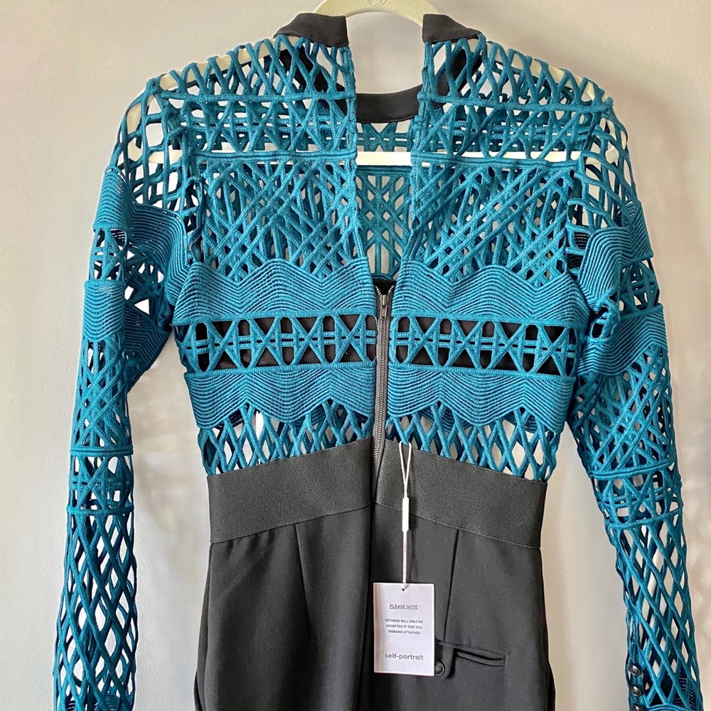 Self Portrait Long Sleeve Jumpsuit